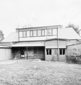 black and white photo of Strathdon house 