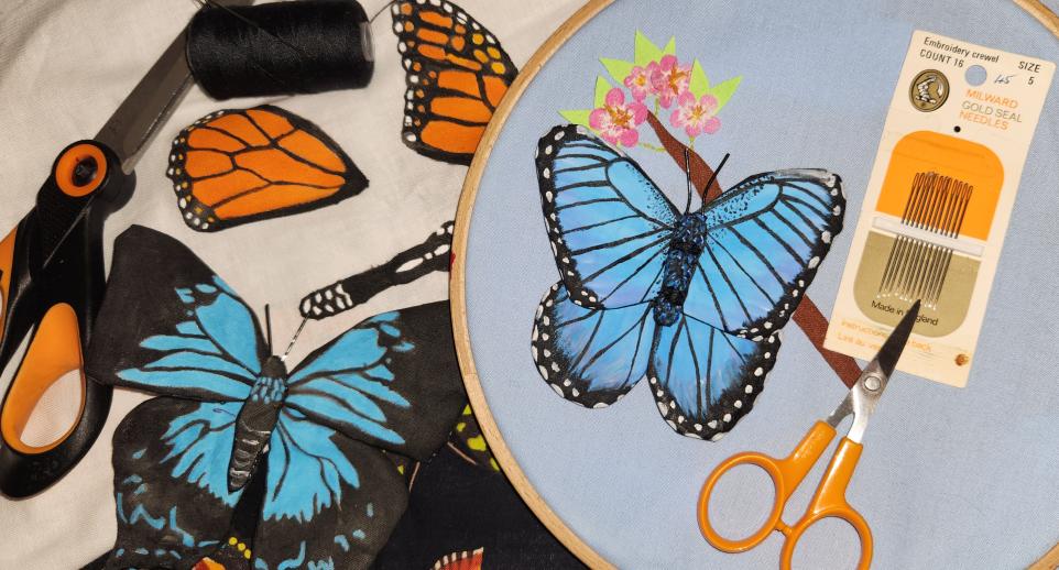 Carly Leech Fabric Butterfly