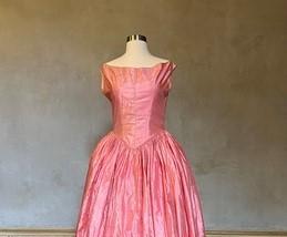 Floor length pink gown, historical