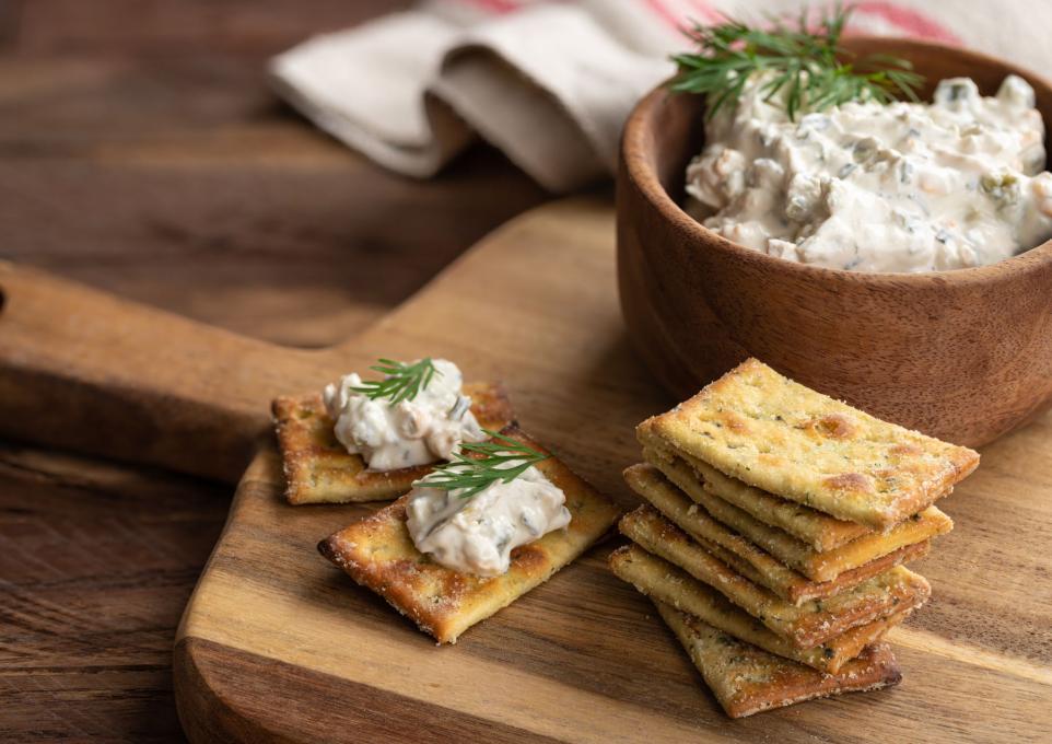 SHOP Homemade Crackers and Dips