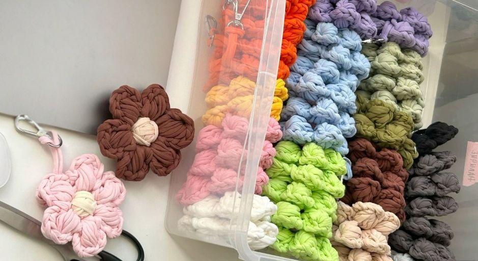Crochet Bag Charm or Keychain