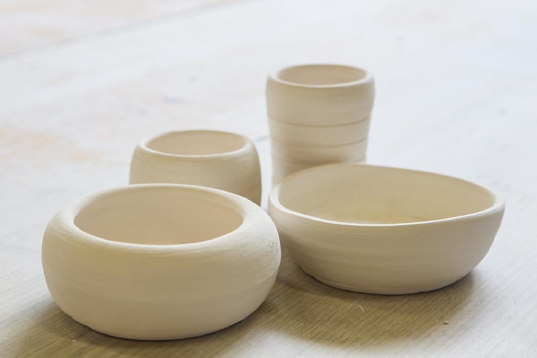 A group of ceramic bowls
