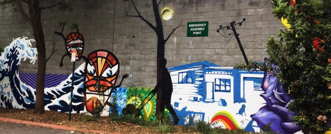 BHCAC Carpark wall