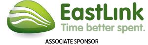 Eastlink logo listed as associated sponsor 