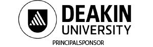 Deakin University Logo displayed as Principal Sponsor 