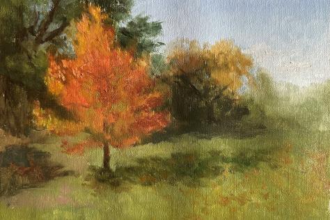 country ladscape painted in oils 