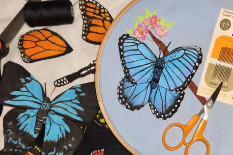 Carly Leech Fabric Butterfly