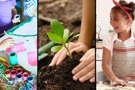 children arts programs cooking, gardening and art 