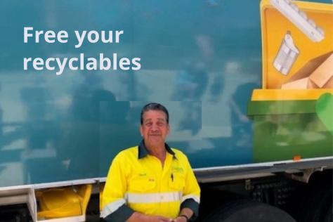 Recycling Truck and truck driver 