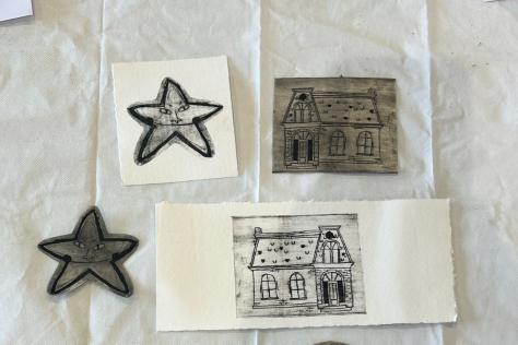 Printmaking with Pasta Press by Patricia Agus