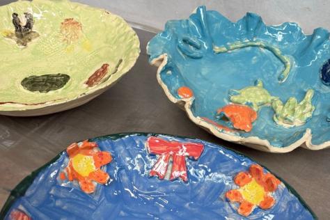 BHCAC Clay birdbath workshop 
