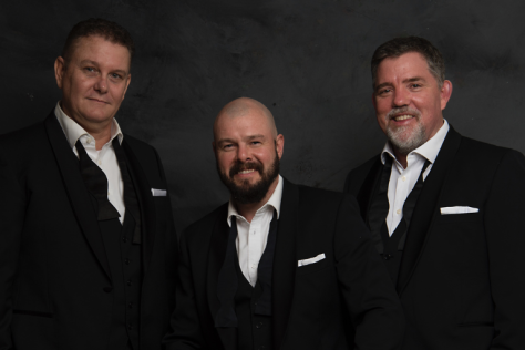 David Kidd, Stewart Morris and Andrew Pryor standing