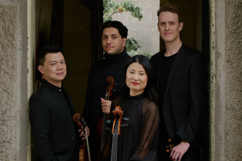 Affinity Quartet standing and posing